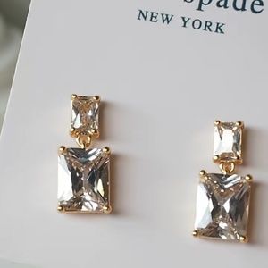 Kate Spade earrings crystal pendant earrings